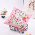 Housse de coussin taie d&#39;oreiller en velours rose flamants roses